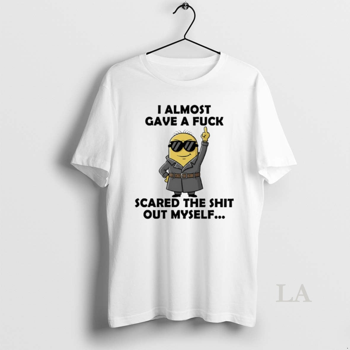 Original Minions Middle Finger I Almost Gave Fuck Scared Shit Out Myself T-Shirts, Hoodie, Sweatshirt - T-Shirt, Sweatshirt, Hoodie