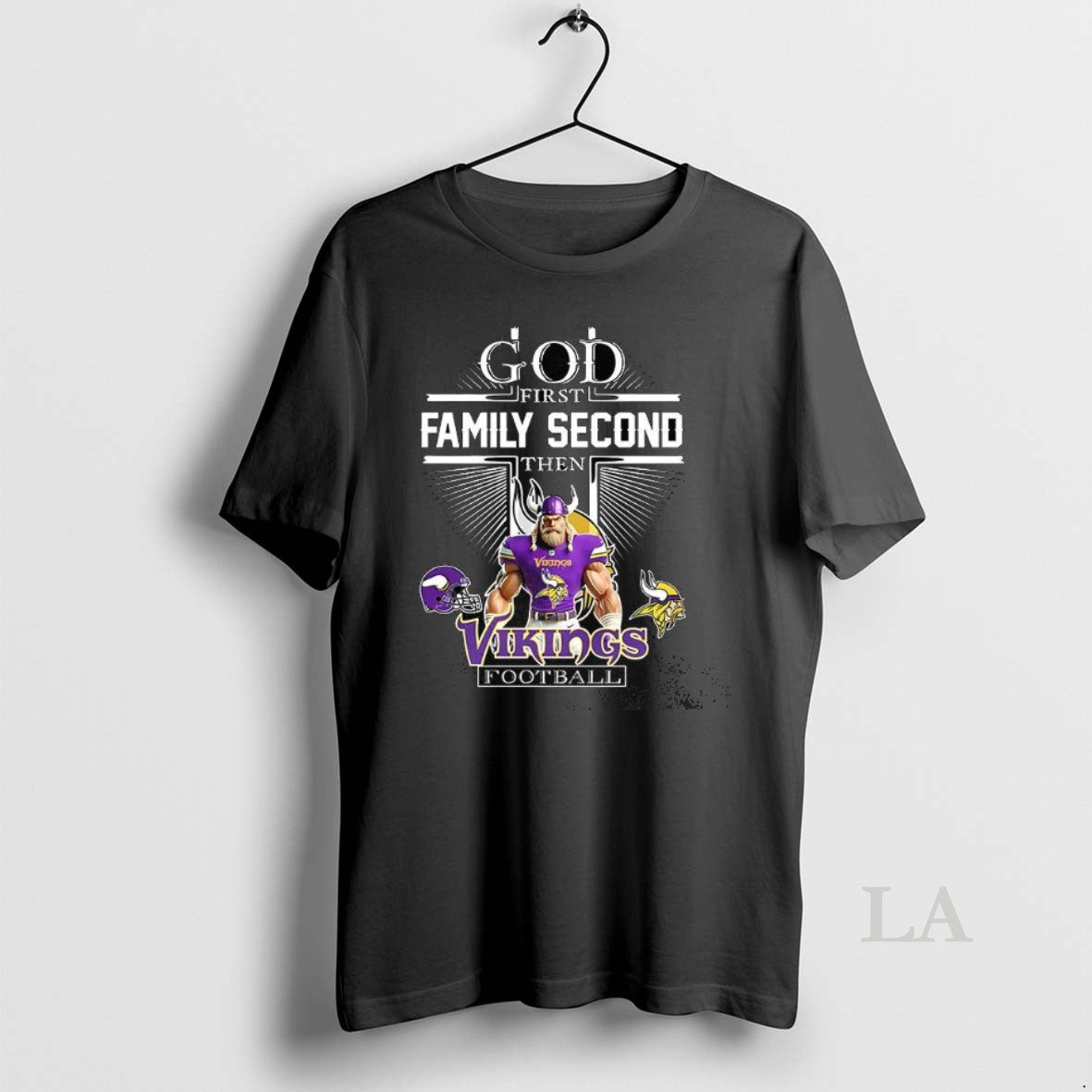 Original Minnesota Vikings God First Family Second Then Vikings Football Christian Mascot T-Shirts, Hoodie, Sweatshirt - T-Shirt, Sweatshirt, Hoodie