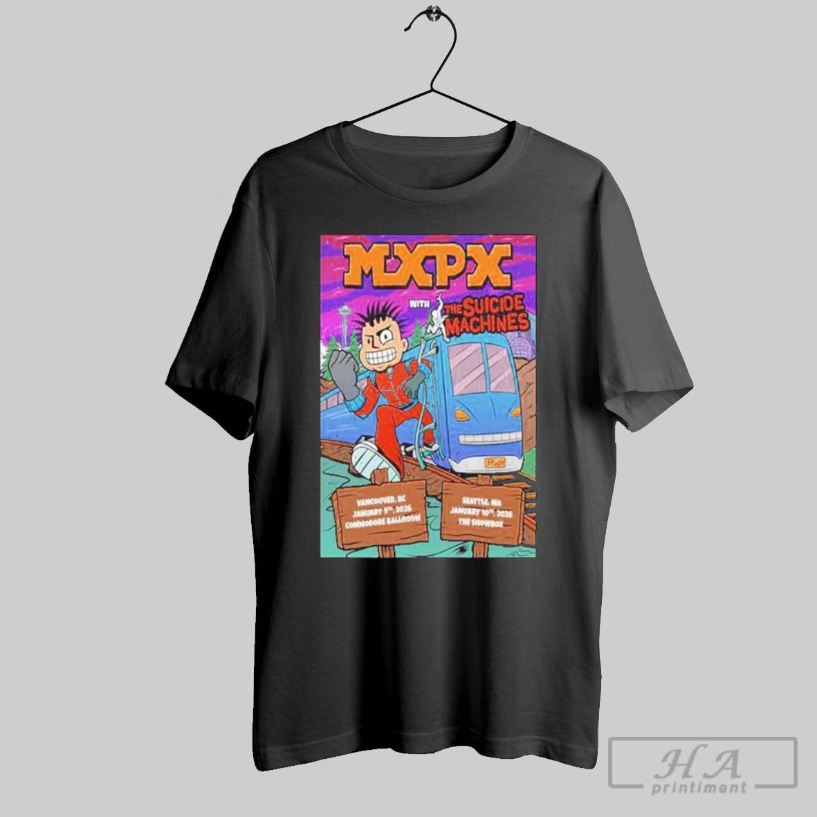 Original Mxpx January 9 Vancouver Bc January 10 Seattle Wa 2026 Poster T-Shirts, Hoodie, Sweatshirt - T-Shirt, Sweatshirt, Hoodie
