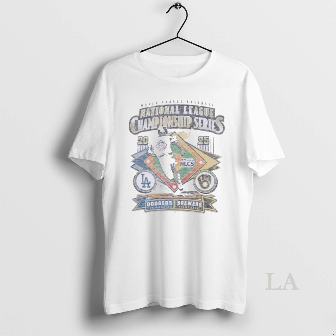 Original Nlcs Match Up Dueling 2025 Brewers Vs Dodgers T-Shirts, Hoodie, Sweatshirt - T-Shirt, Sweatshirt, Hoodie