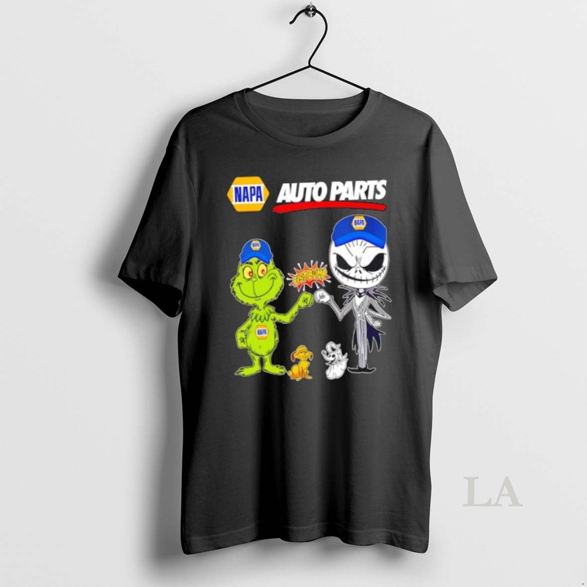 Original Napa Auto Parts X Grinch Jack Skellington Fist Bump Uniwilling Friends T-Shirts, Hoodie, Sweatshirt - T-Shirt, Sweatshirt, Hoodie