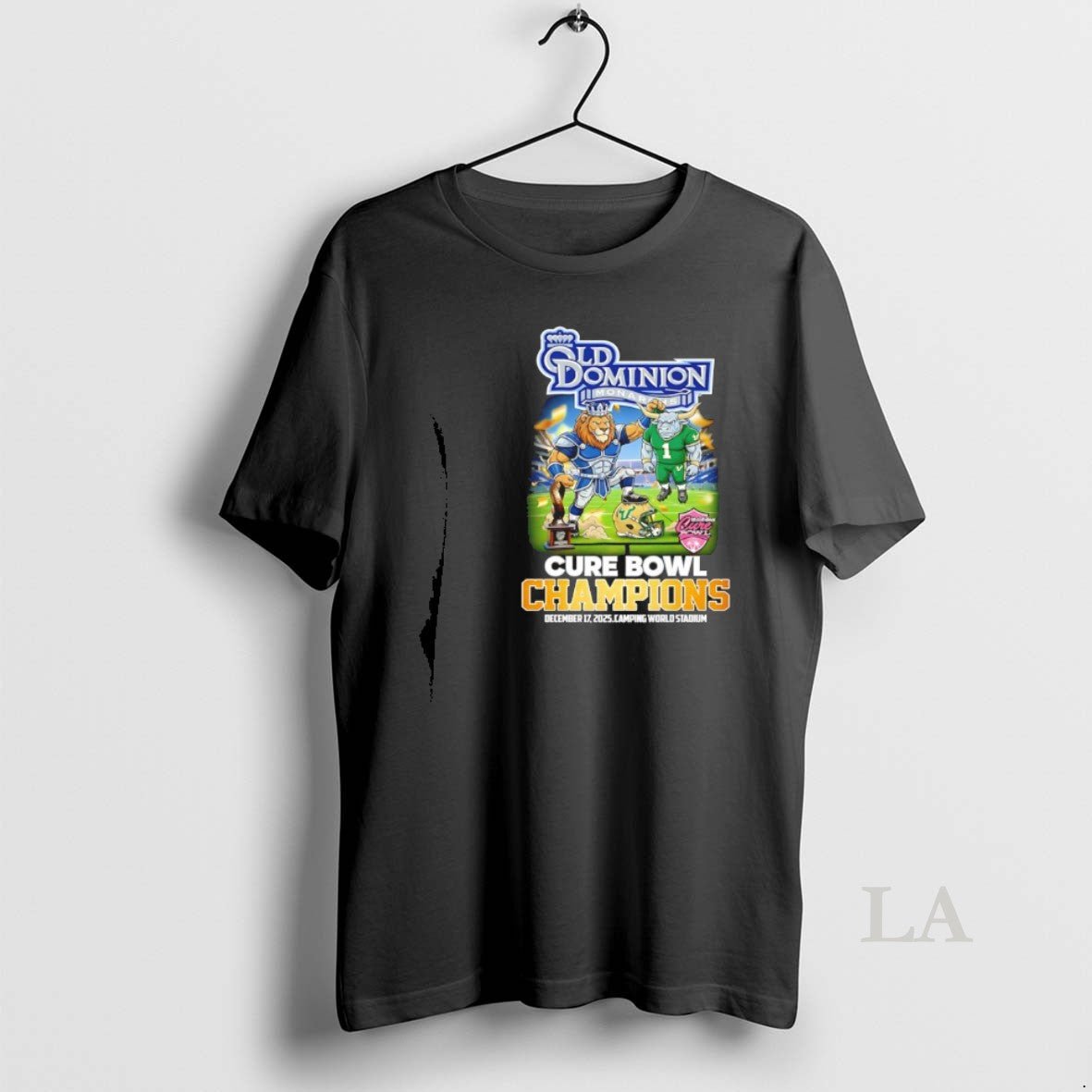 Original Old Dominion 24 10 South Florida 2025 Cure Bowl Champions Mascot T-Shirts, Hoodie, Sweatshirt - T-Shirt, Sweatshirt, Hoodie