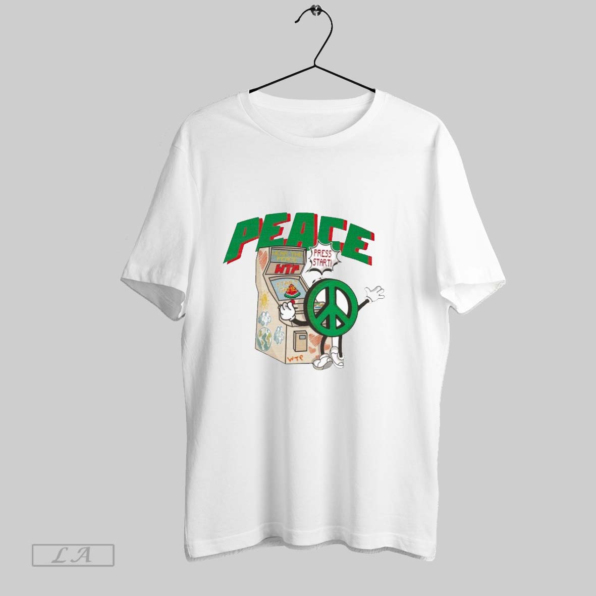 Original Peace Peace Press Start Arcade Wtp T-Shirts, Hoodie, Sweatshirt - T-Shirt, Sweatshirt, Hoodie