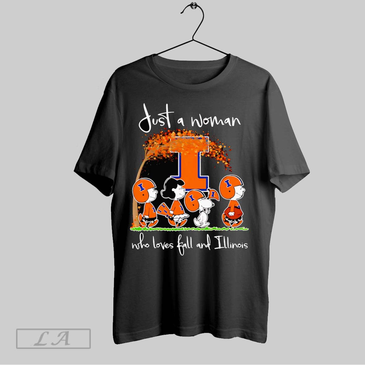 Original Peanuts Just Woman Who Loves Fall Illinois T-Shirts, Hoodie, Sweatshirt - T-Shirt, Sweatshirt, Hoodie