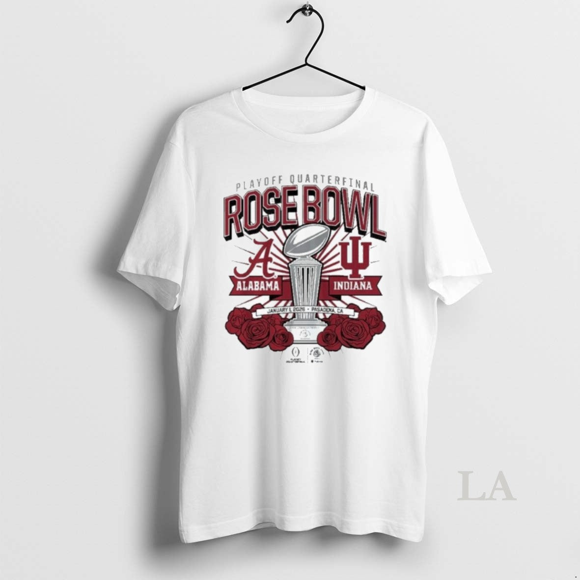 Original Playoff Quarterfinal Rose Bowl Alabama Indiana January 1 2026 Pasadena T-Shirts, Hoodie, Sweatshirt - T-Shirt, Sweatshirt, Hoodie