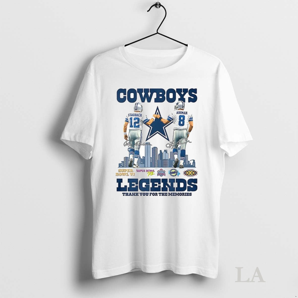 Original Roger Staubach Troy Aikman Dallas Cowboys Legends Thank You Memories Signatures T-Shirts, Hoodie, Sweatshirt - T-Shirt, Sweatshirt, Hoodie