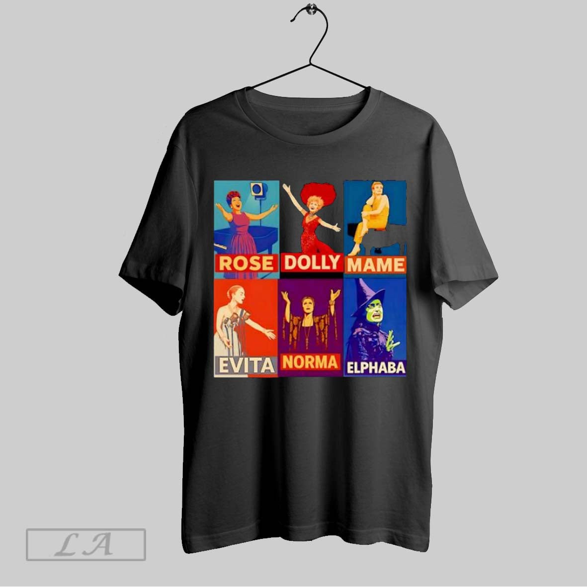 Original Rose Dolly Mame Evita Norma Elphaba Broadway Musical Theater Poster Collage T-Shirts, Hoodie, Sweatshirt - T-Shirt, Sweatshirt, Hoodie
