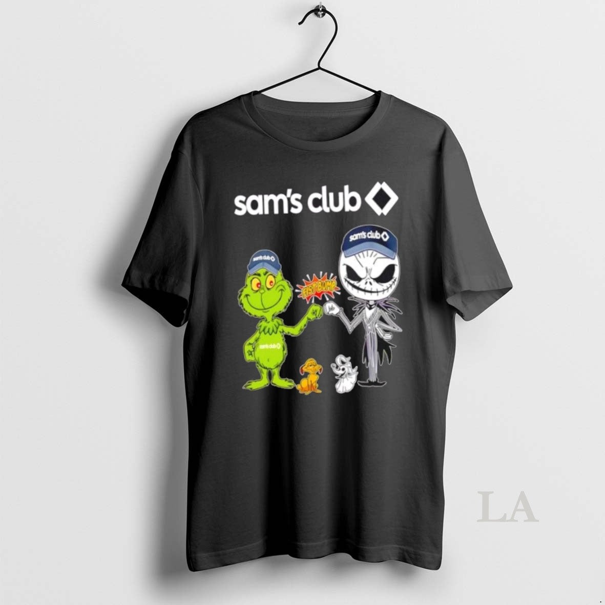 Original Sams Club X Grinch Jack Skellington Fist Bump Uniwilling Friends T-Shirts, Hoodie, Sweatshirt - T-Shirt, Sweatshirt, Hoodie