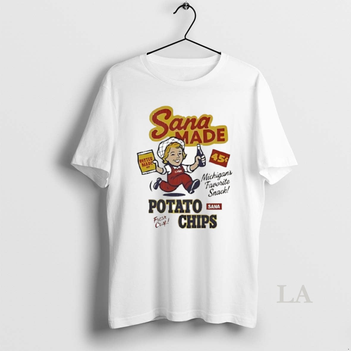 Original Sana Made Potato Chips Better Made Michigans Favorite Snack Cartoon T-Shirts, Hoodie, Sweatshirt - T-Shirt, Sweatshirt, Hoodie