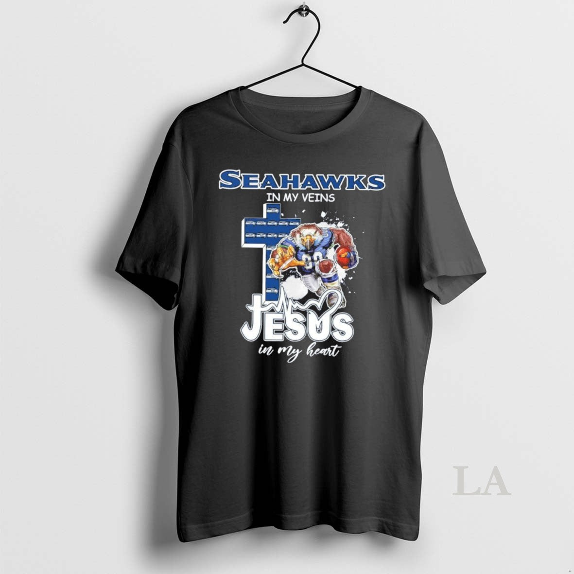 Original Seahawks My Veins Jesus My Heart T-Shirts, Hoodie, Sweatshirt - T-Shirt, Sweatshirt, Hoodie