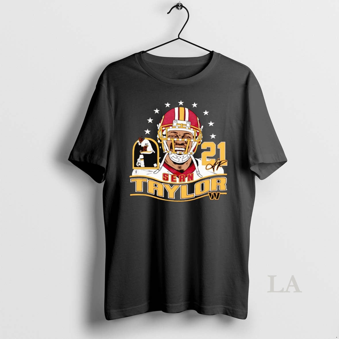 Original Sean Taylor Caricature Head Signature Washington Commanders T-Shirts, Hoodie, Sweatshirt - T-Shirt, Sweatshirt, Hoodie