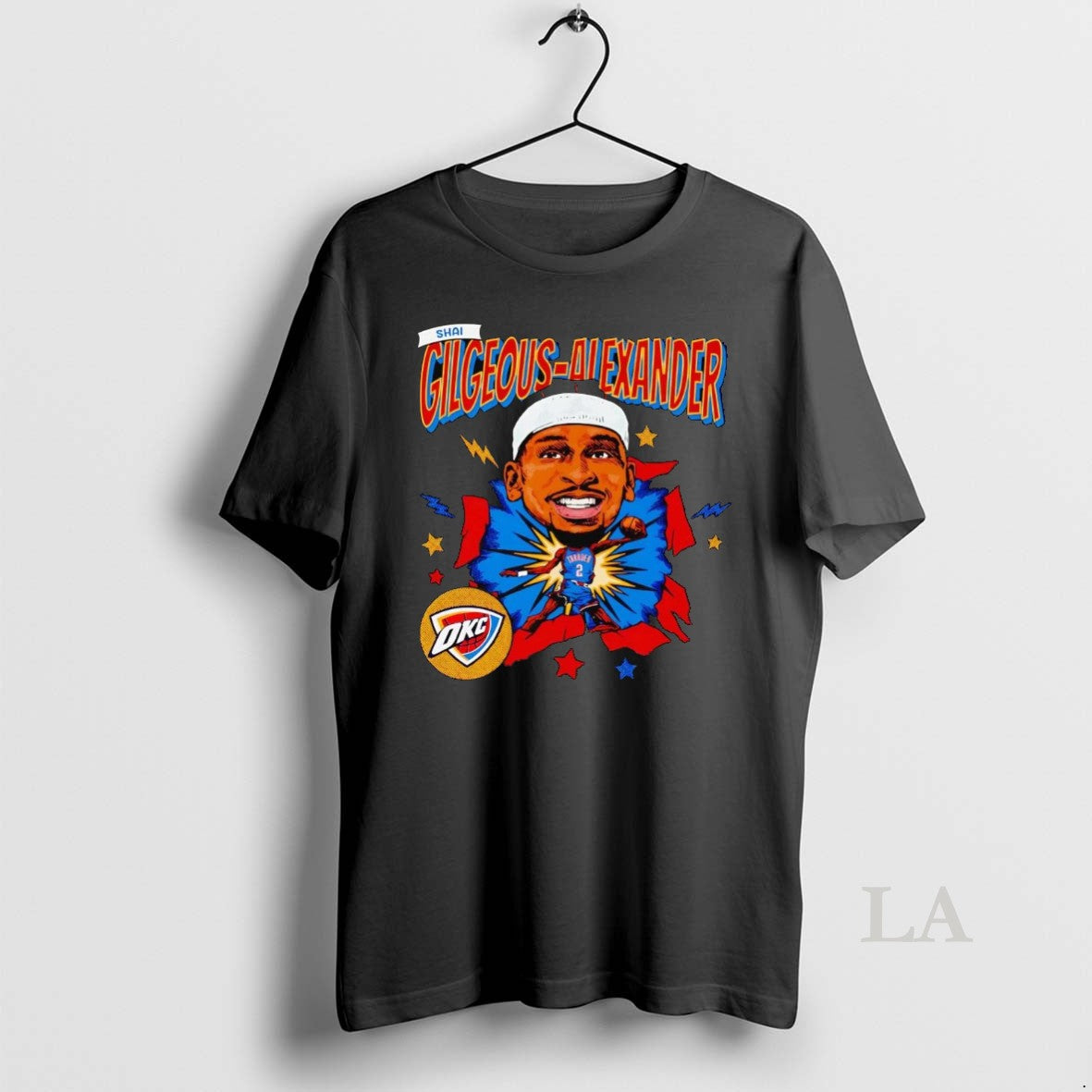 Original Shai Gilgeous Alexander Big Head Caricature Oklahoma City Thunder T-Shirts, Hoodie, Sweatshirt - T-Shirt, Sweatshirt, Hoodie