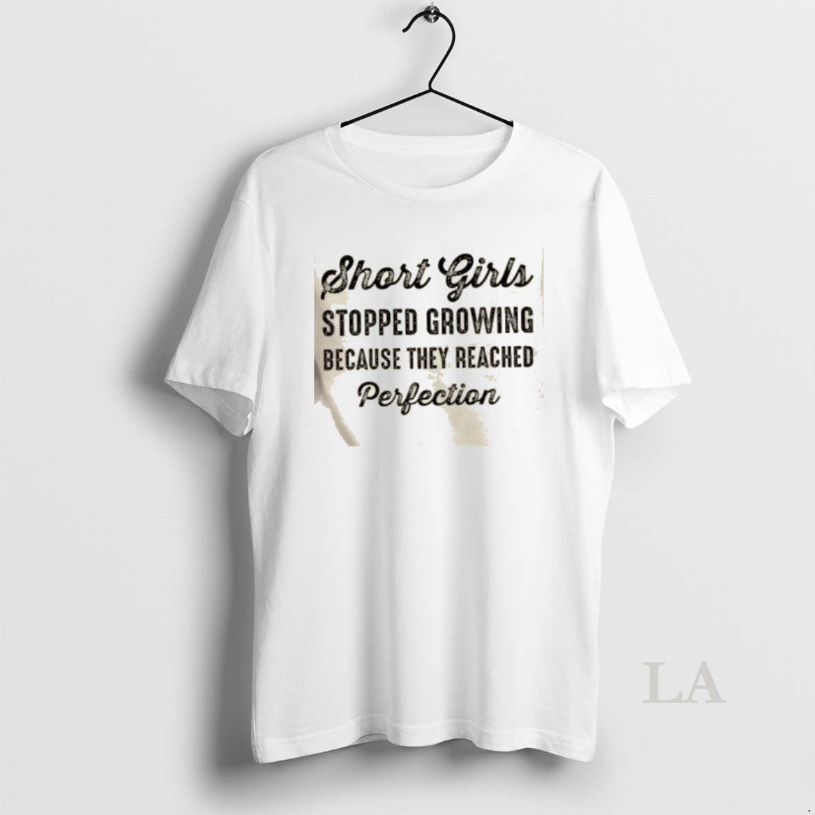 Original Short Stopped Growing Because They Reached Perfection Text T-Shirts, Hoodie, Sweatshirt - T-Shirt, Sweatshirt, Hoodie