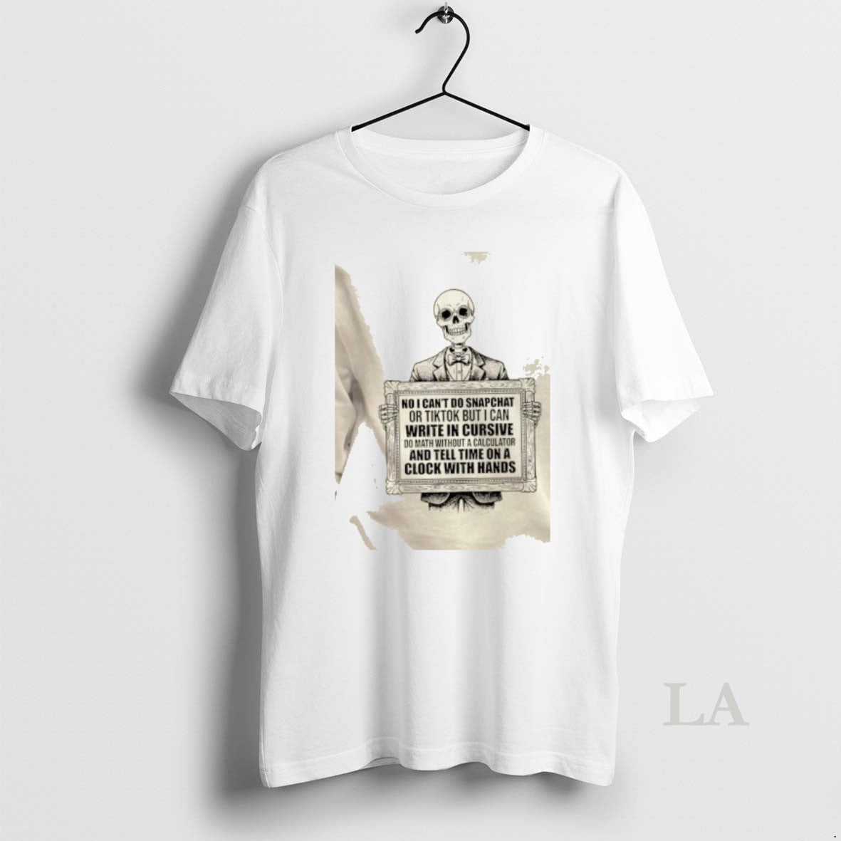 Original Skeleton No I Cant Do Snapchat Tiktok But I Can Write Cursive T-Shirts, Hoodie, Sweatshirt - T-Shirt, Sweatshirt, Hoodie
