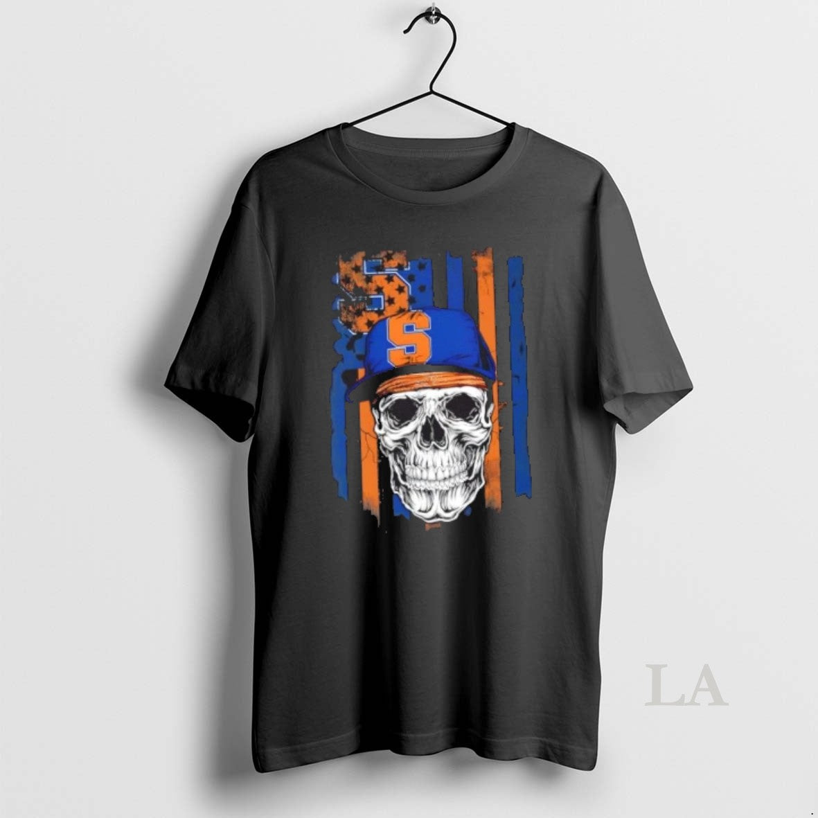 Original Skull Wearing Cap Syracuse Orange Us Flag T-Shirts, Hoodie, Sweatshirt - T-Shirt, Sweatshirt, Hoodie