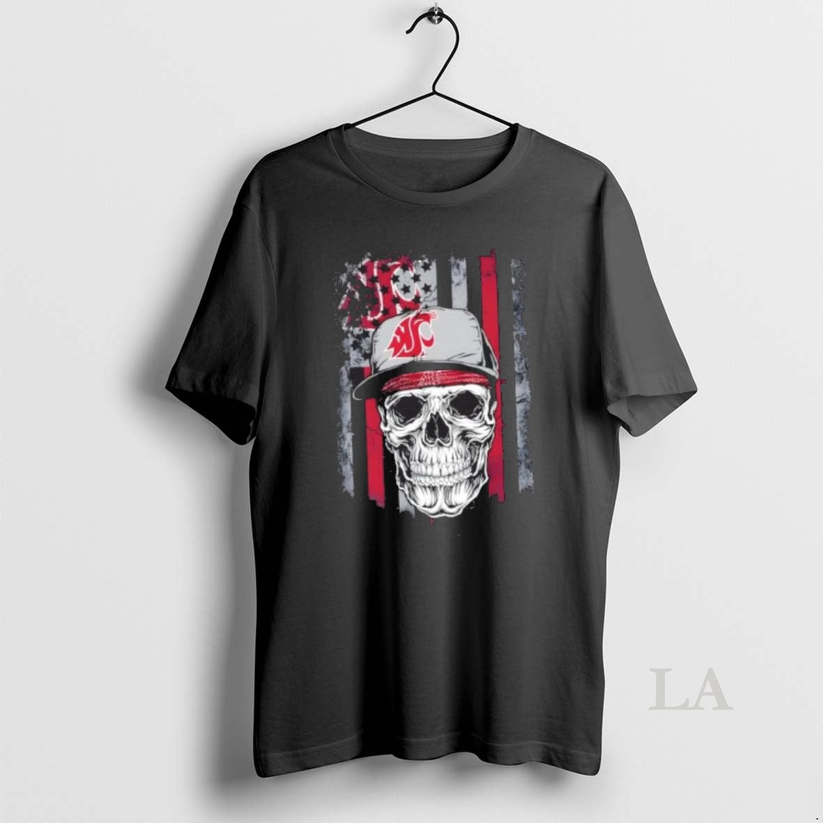 Original Skull Wearing Cap Washington State Cougars Us Flag T-Shirts, Hoodie, Sweatshirt - T-Shirt, Sweatshirt, Hoodie