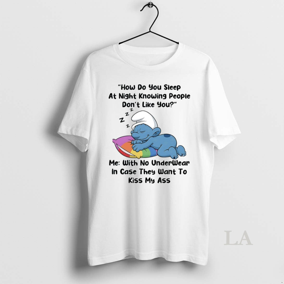 Original Smurf How Do You Sleep Night Knowing People Dont Like You Circle T-Shirts, Hoodie, Sweatshirt - T-Shirt, Sweatshirt, Hoodie