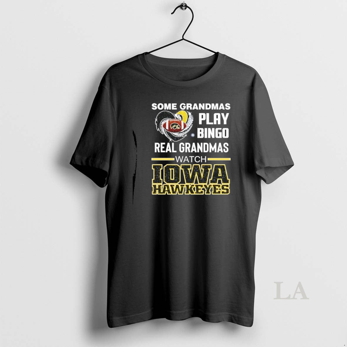 Original Some Grandmas Play Bingo Real Grandmas Watch Iowa Hawkeyes Diamond Heart T-Shirts, Hoodie, Sweatshirt - T-Shirt, Sweatshirt, Hoodie