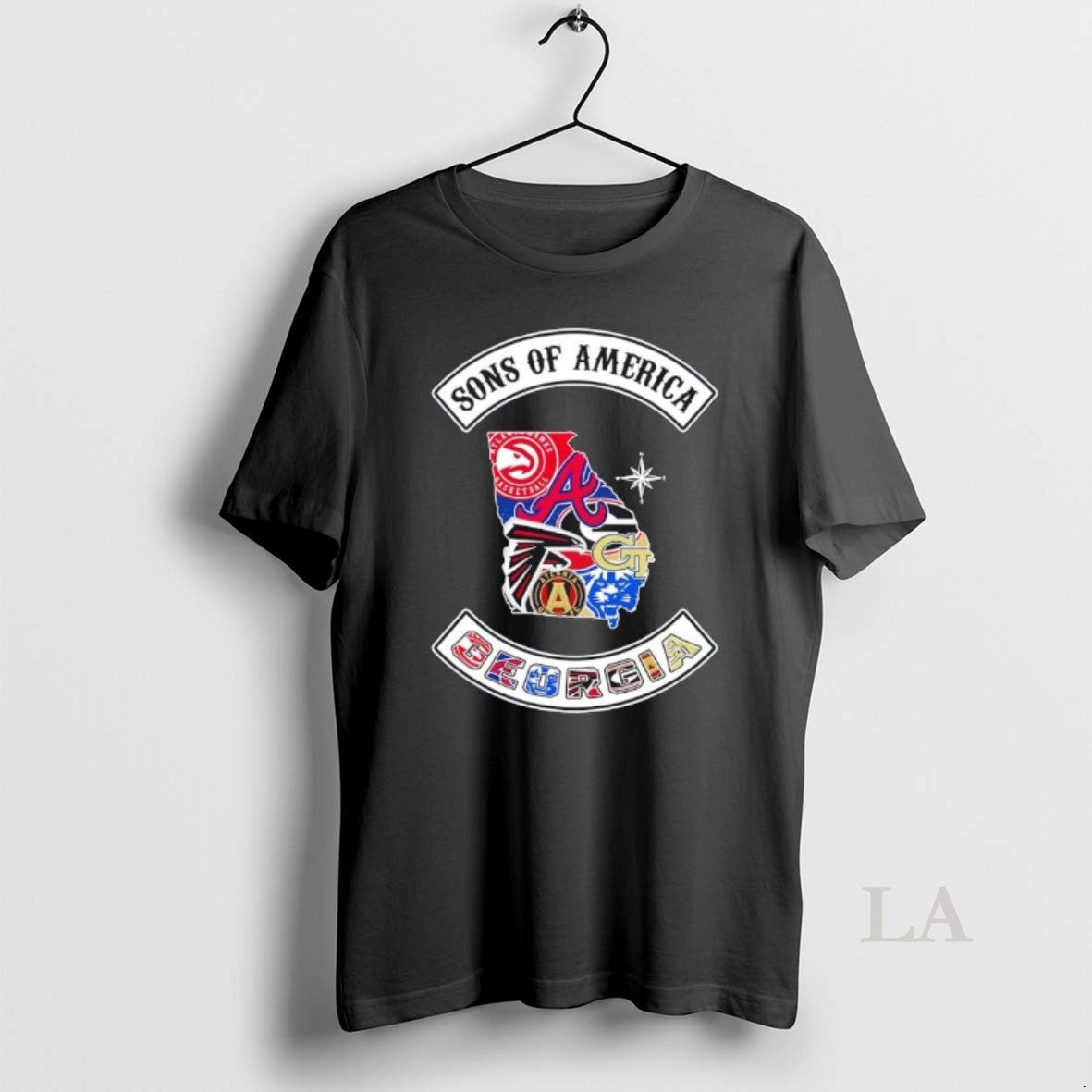 Original Son America Georgia Map Sports Logos Combine T-Shirts, Hoodie, Sweatshirt - T-Shirt, Sweatshirt, Hoodie