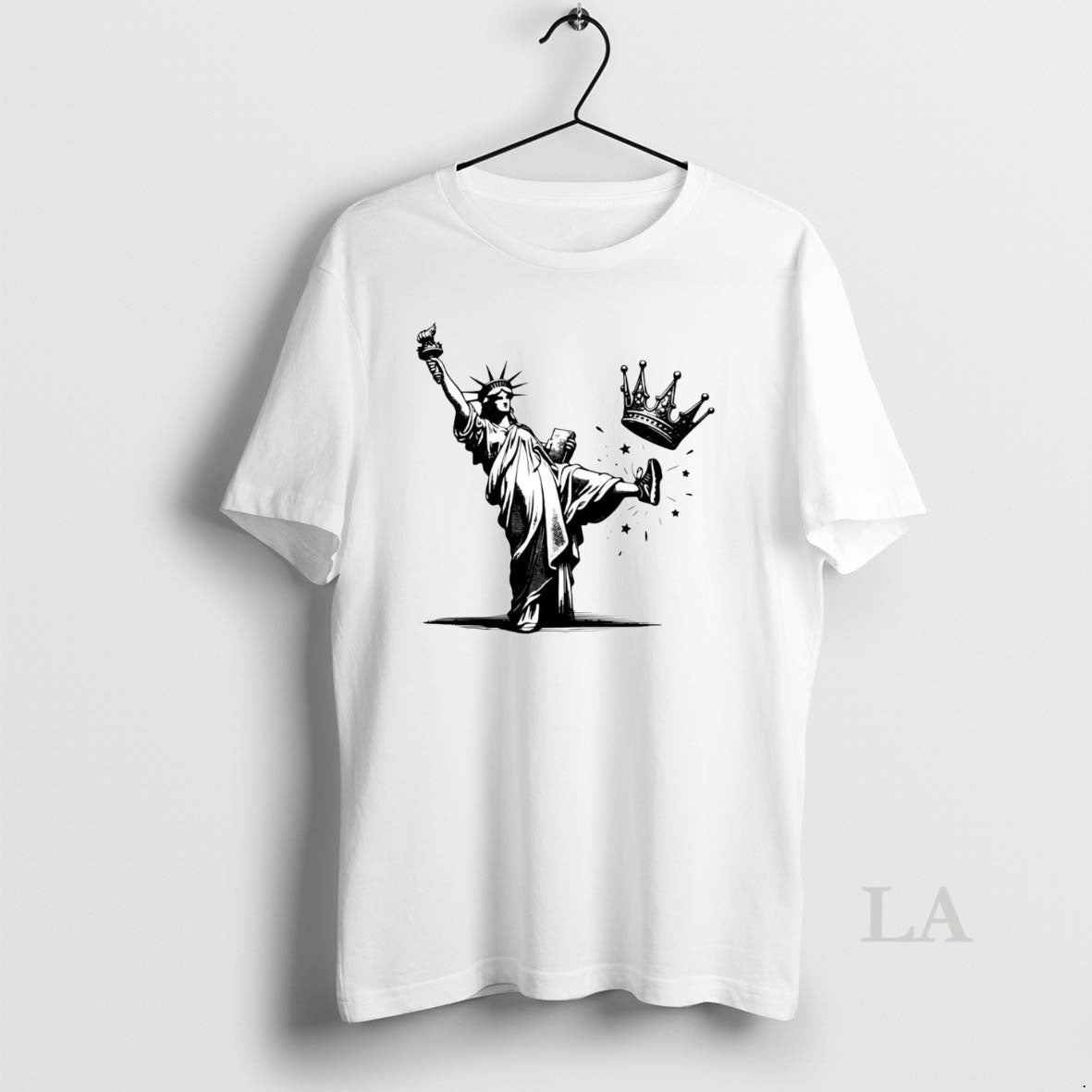 Original Statue Liberty Kicking Crown America No Kings T-Shirts, Hoodie, Sweatshirt - T-Shirt, Sweatshirt, Hoodie