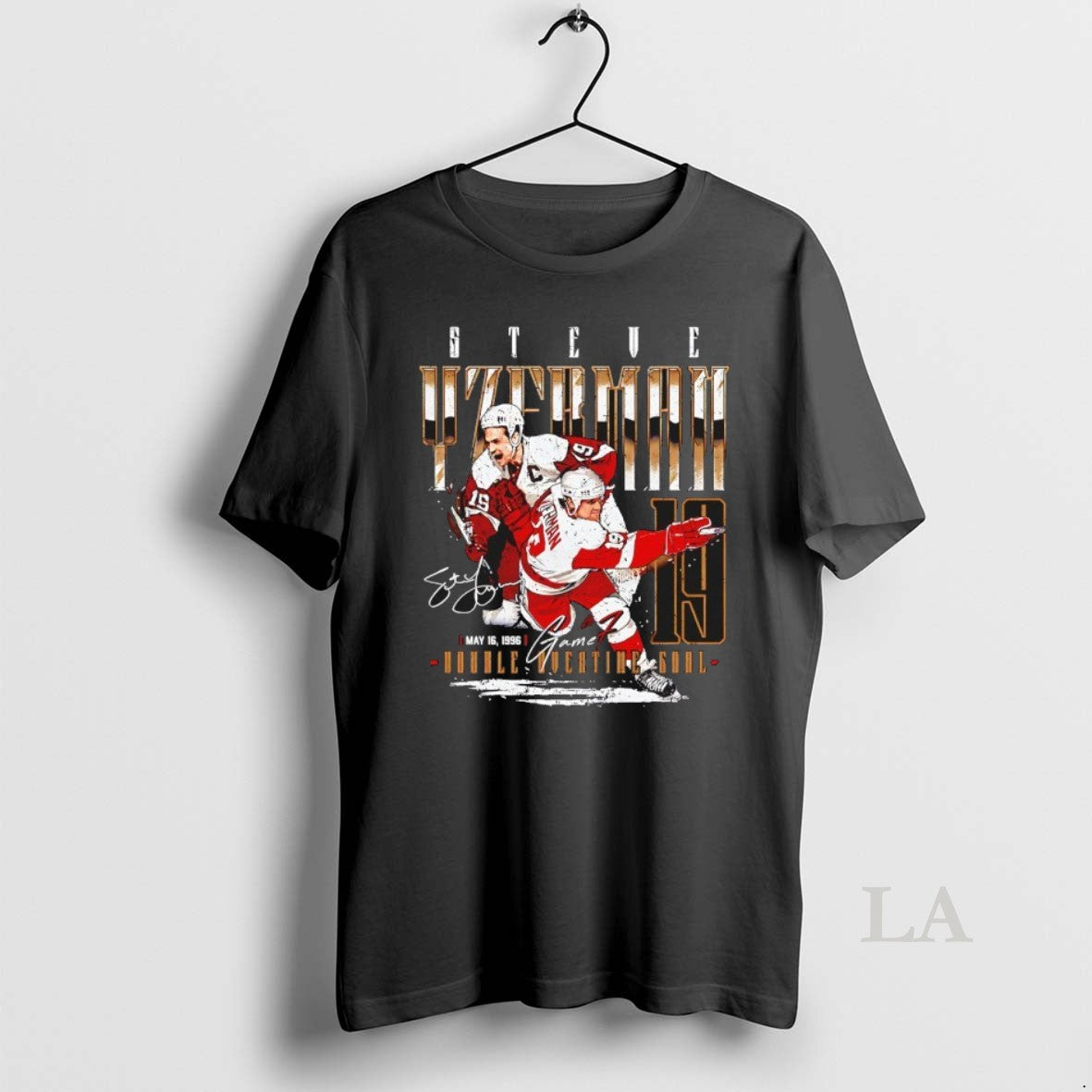 Original Steve Yzerman 19 Detroit Red Wings Hockey Game 7 1996 Signature T-Shirts, Hoodie, Sweatshirt - T-Shirt, Sweatshirt, Hoodie
