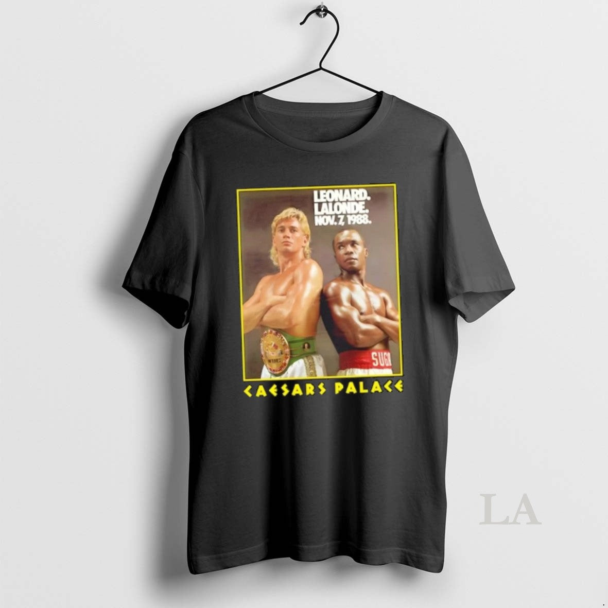 Original Sugar Ray Leonard Lalonde Nov 7 1988 Caesars Palace T-Shirts, Hoodie, Sweatshirt - T-Shirt, Sweatshirt, Hoodie