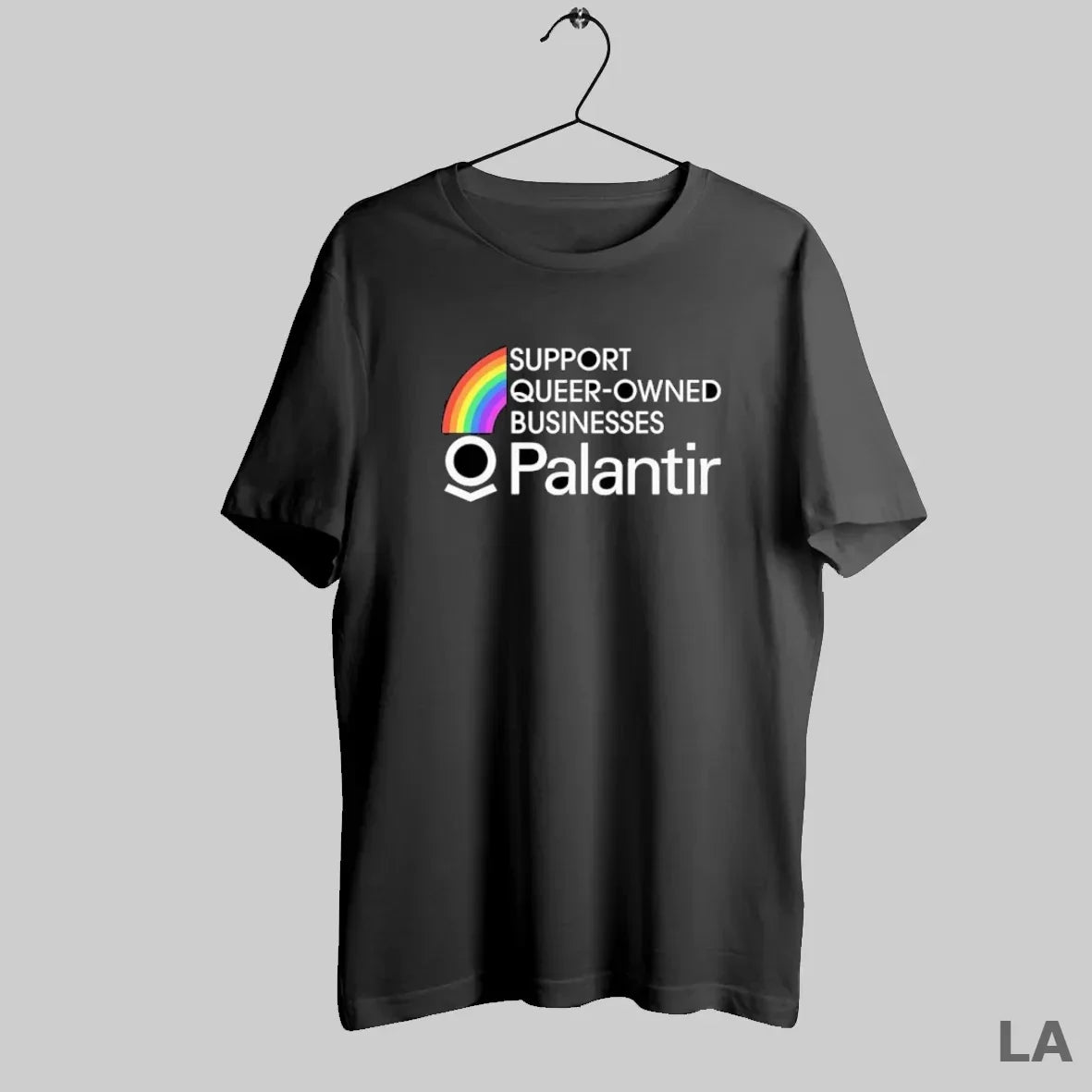 Original Support Queer Owned Businesses Palantir Rainbow T-Shirts, Hoodie, Sweatshirt - T-Shirt, Sweatshirt, Hoodie