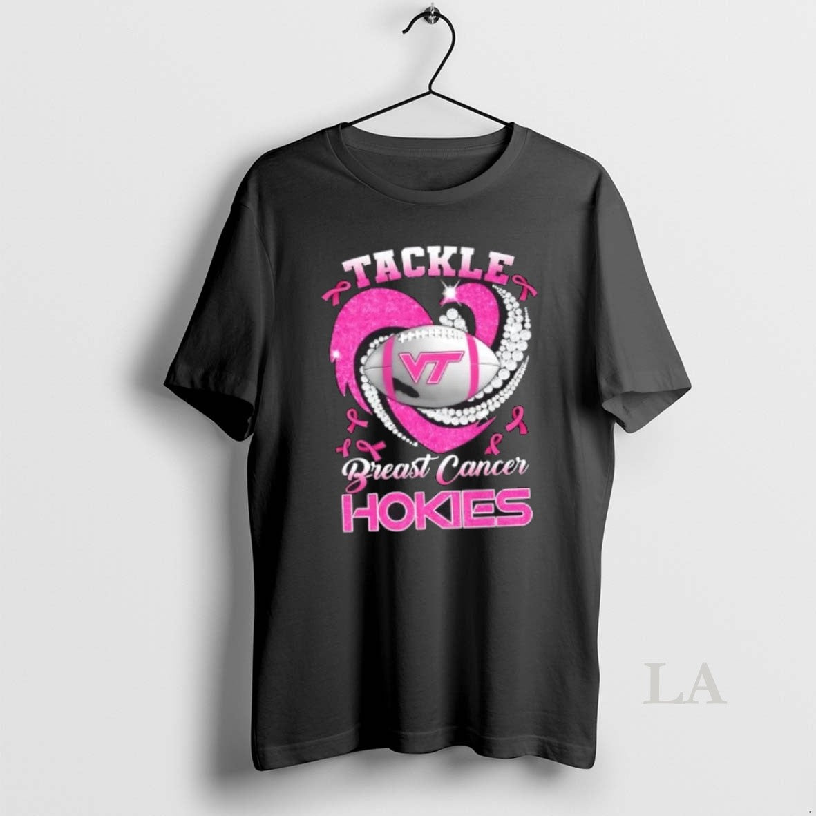 Original Tackle Breast Cancer Virginia Tech Hokies Diamond Heart T-Shirts, Hoodie, Sweatshirt - T-Shirt, Sweatshirt, Hoodie