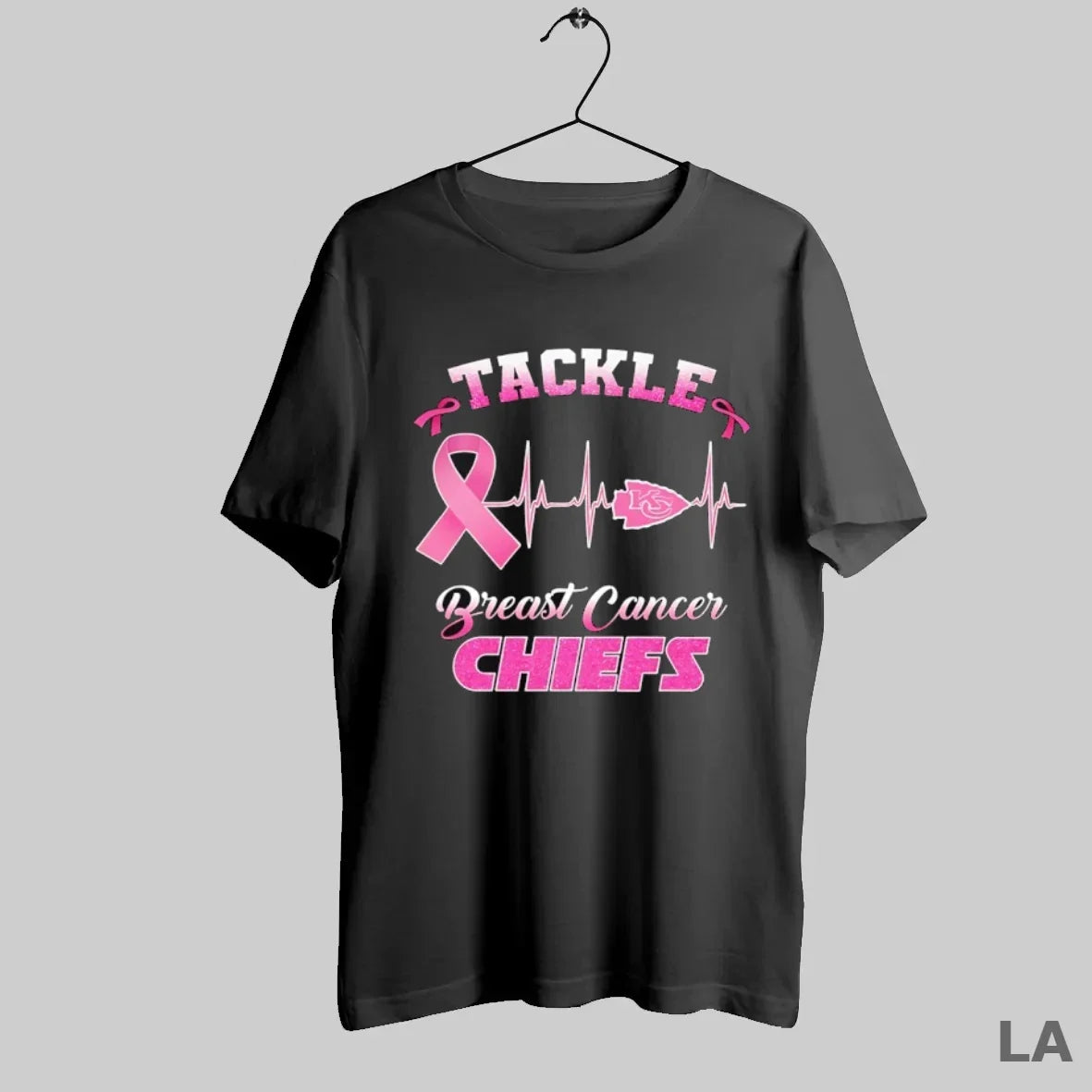 Original Tackle Breast Cancer Kansas City Chiefs Heartbeat Awareness T-Shirts, Hoodie, Sweatshirt - T-Shirt, Sweatshirt, Hoodie