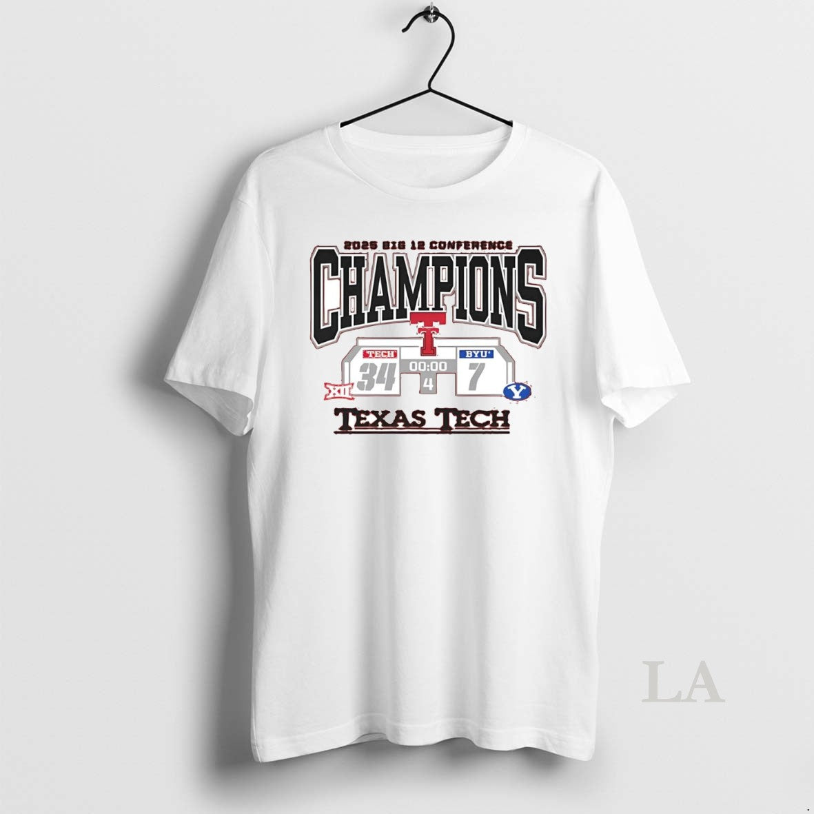 Original Texas Tech Red Raiders Vs Byu Cougars Big 12 Conference Champions Score 2025 T-Shirts, Hoodie, Sweatshirt - T-Shirt, Sweatshirt, Hoodie