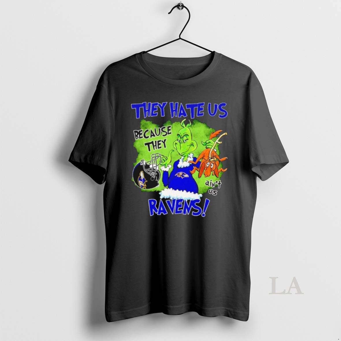Original Grinch They Hate Us Because They Aint Us Baltimore Ravens T-Shirts, Hoodie, Sweatshirt - T-Shirt, Sweatshirt, Hoodie