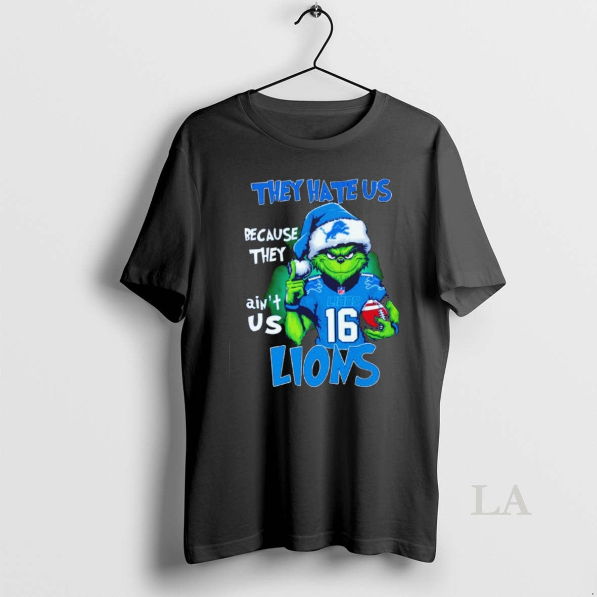 Original Grinch They Hate Us Because They Aint Us Detroit Lions T-Shirts, Hoodie, Sweatshirt - T-Shirt, Sweatshirt, Hoodie