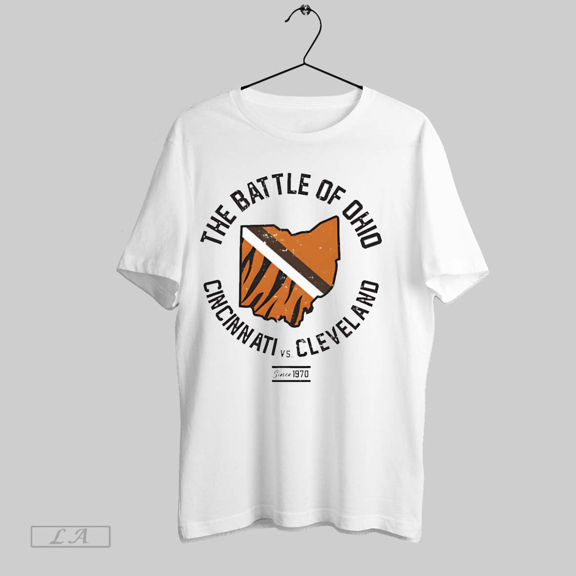 Original Battle Ohio Cincinnati Vs Cleveland White Poster T-Shirts, Hoodie, Sweatshirt - T-Shirt, Sweatshirt, Hoodie