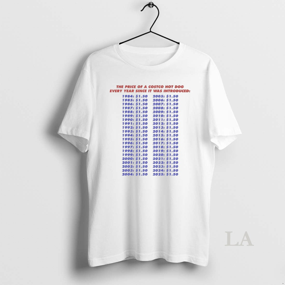 Original Price Costco Hot Dog Every Year Since Was Introduced T-Shirts, Hoodie, Sweatshirt - T-Shirt, Sweatshirt, Hoodie