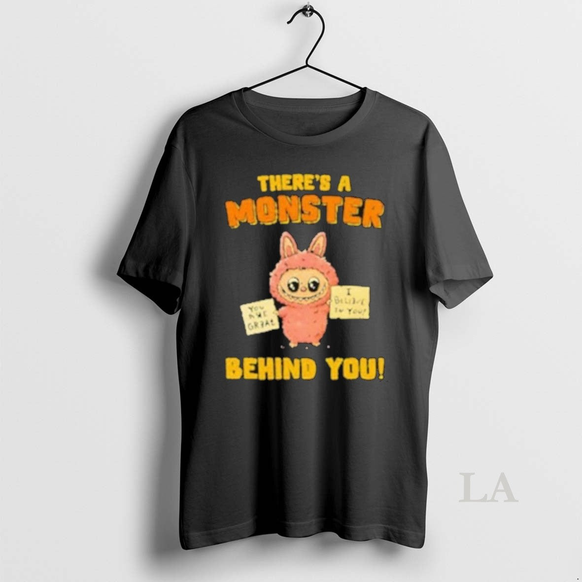 Original Theres Monster Behind You Labubu 2025 T-Shirts, Hoodie, Sweatshirt - T-Shirt, Sweatshirt, Hoodie