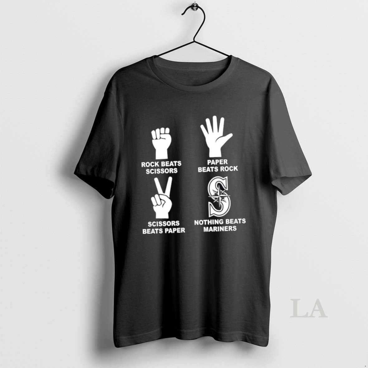 Original Top Paper Beats Rock Nothing Beats Mariners T-Shirts, Hoodie, Sweatshirt - T-Shirt, Sweatshirt, Hoodie