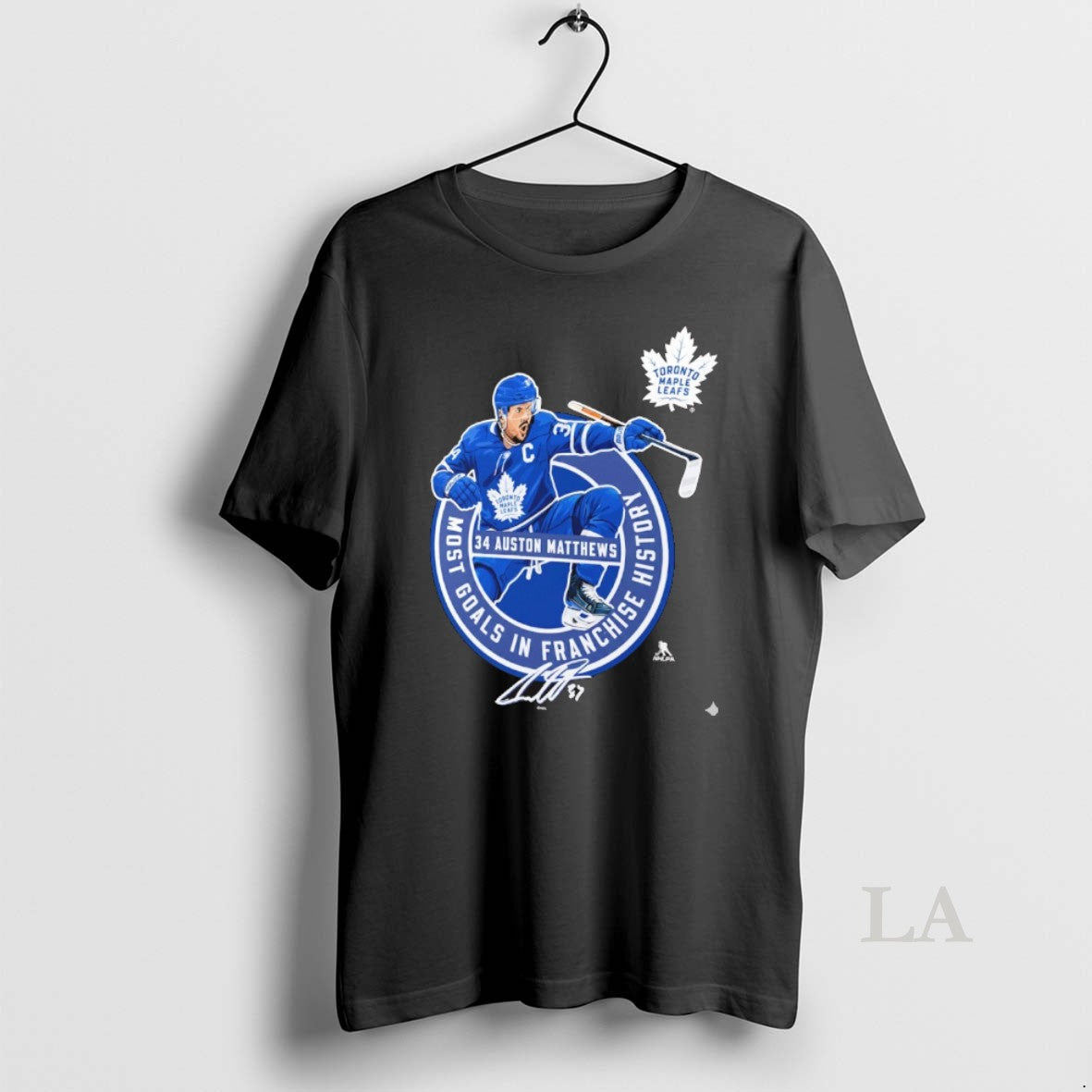 Original Toronto Maple Leafs Auston Matthews Most Goals Franchise History Signature T-Shirts, Hoodie, Sweatshirt - T-Shirt, Sweatshirt, Hoodie