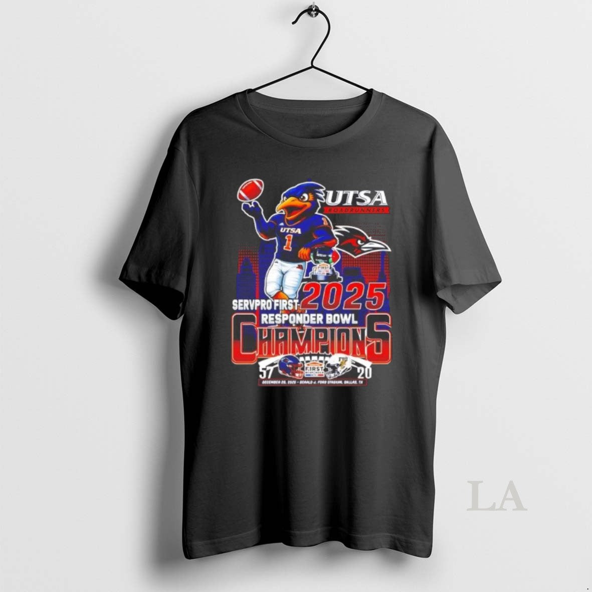 Original Utsa Roadrunners 2025 Responder Bowl Champions Mascot Skyline T-Shirts, Hoodie, Sweatshirt - T-Shirt, Sweatshirt, Hoodie
