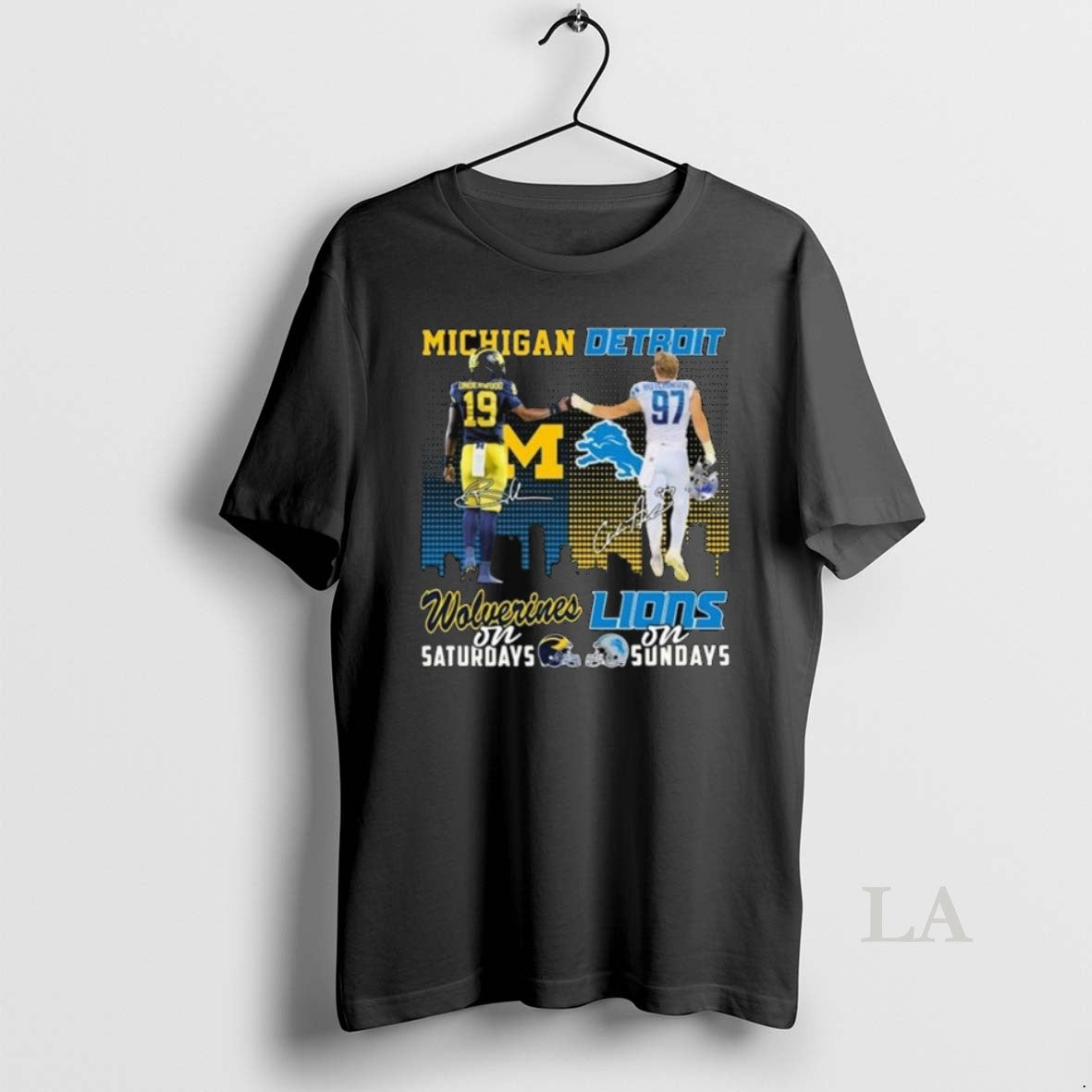 Original Underwood Michigan Wolverines Saturdays Hutchinson Detroit Lions Sundays Signatures Long Sleve T-Shirts, Hoodie, Sweatshirt - T-Shirt, Sweatshirt, Hoodie