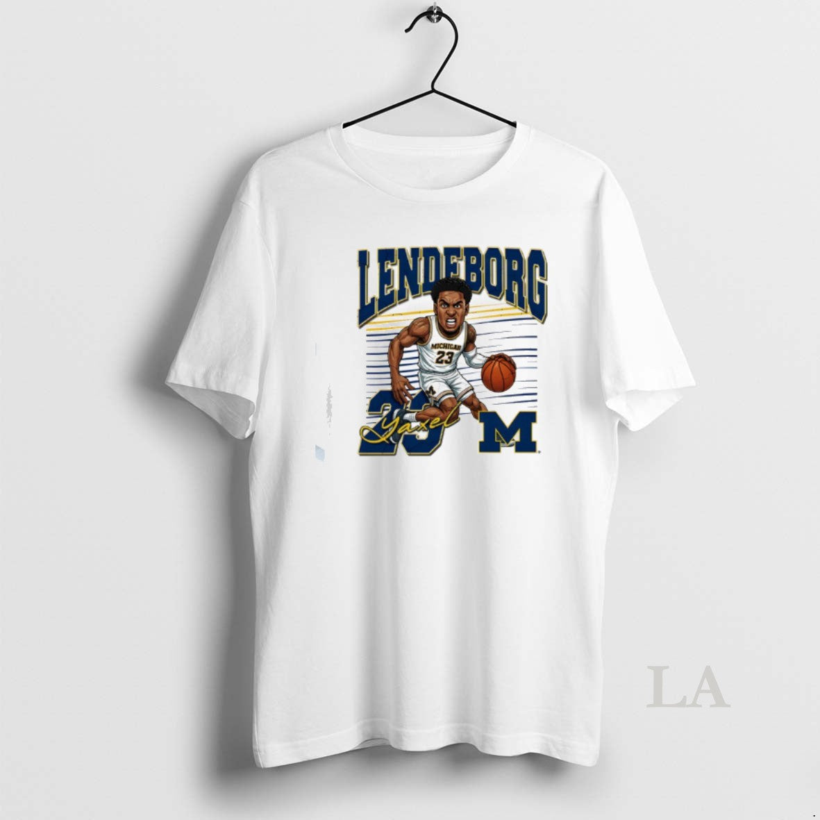 Original Valiant University Michigan Basketball Yaxel Lendeborg Caricature T-Shirts, Hoodie, Sweatshirt - T-Shirt, Sweatshirt, Hoodie