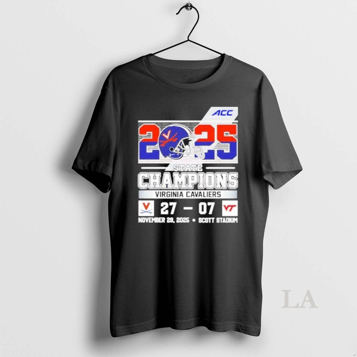 Original Virginia Cavaliers 2025 State Champions 27 07 Virginia Tech Score T-Shirts, Hoodie, Sweatshirt - T-Shirt, Sweatshirt, Hoodie
