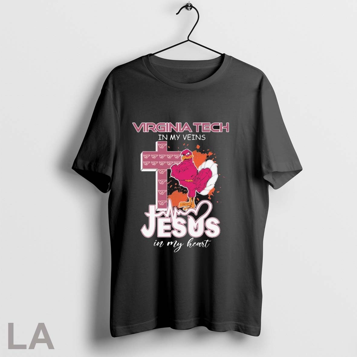 Original Virginia Tech Hokies My Veins Jesus My Heart Mascot T-Shirts, Hoodie, Sweatshirt - T-Shirt, Sweatshirt, Hoodie
