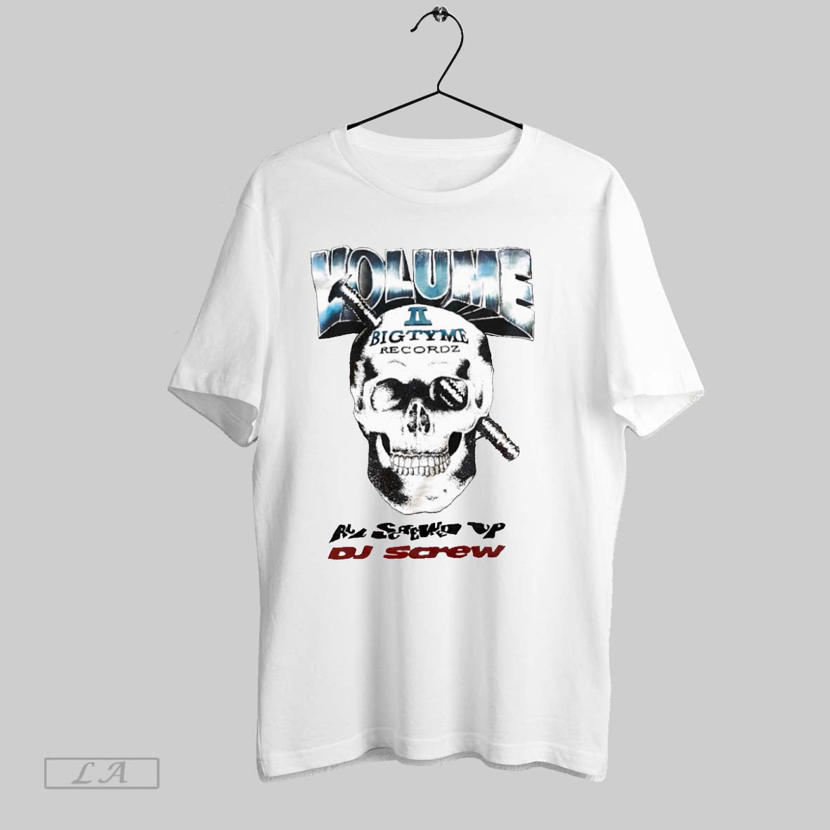 Original Volume Bigtyme Recordz Dj Screw White Poster T-Shirts, Hoodie, Sweatshirt - T-Shirt, Sweatshirt, Hoodie