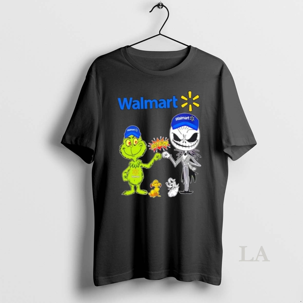 Original Walmart X Grinch Jack Skellington Fist Bump Uniwilling Friends T-Shirts, Hoodie, Sweatshirt - T-Shirt, Sweatshirt, Hoodie