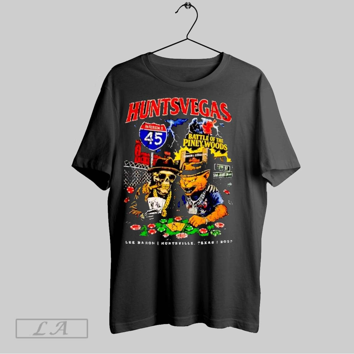 Original Welcome Huntsvegas Interstate 45 Skulls Skeleton Mafia Card Game T-Shirts, Hoodie, Sweatshirt - T-Shirt, Sweatshirt, Hoodie