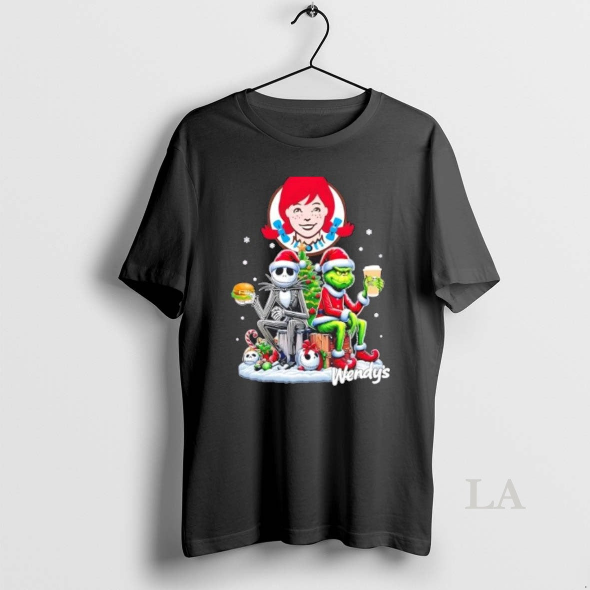 Original Wendys X Grinch Jack Skellington Unwilling Friends Merry T-Shirts, Hoodie, Sweatshirt - T-Shirt, Sweatshirt, Hoodie