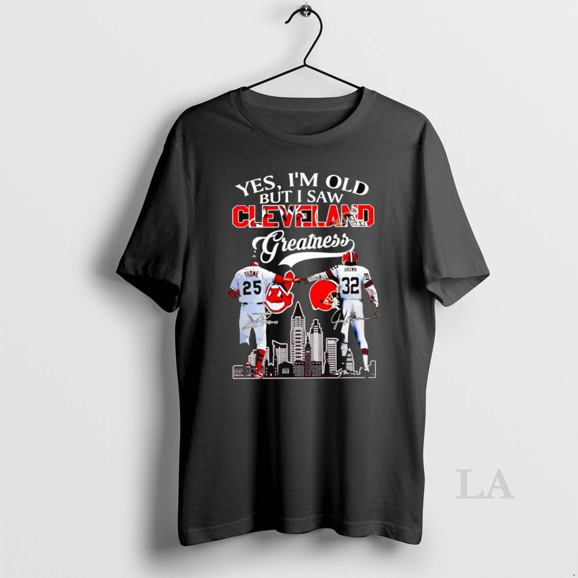 Original Yes Im Old But I Saw Cleveland Greatness Thome Brown T-Shirts, Hoodie, Sweatshirt - T-Shirt, Sweatshirt, Hoodie