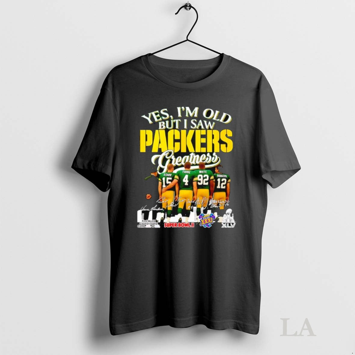 Original Yes Im Old But I Saw Green Bay Packers Greatness Figures Coach Signatures Super T-Shirts, Hoodie, Sweatshirt - T-Shirt, Sweatshirt, Hoodie