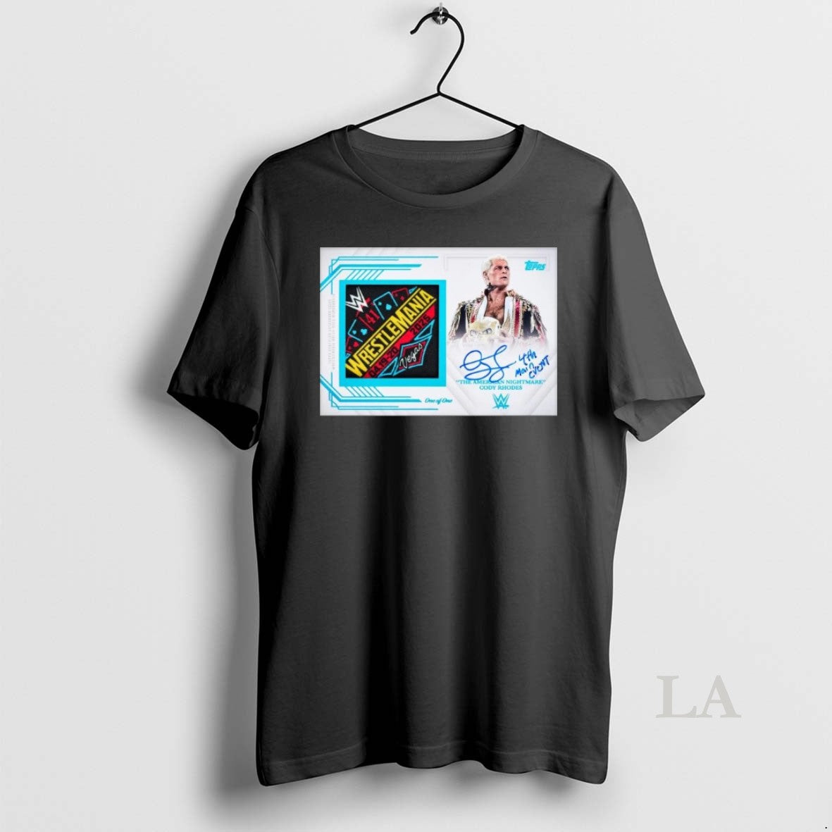 Original Cody Rhodes 1 1 Wrestlemania 41 Patch Autograph Topps T-Shirts, Hoodie, Sweatshirt - T-Shirt, Sweatshirt, Hoodie