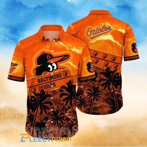 Orioles Palm Forest Button Down MLB Hawaiian Shirt Unisex T-shirt, Sweatshirt, Hoodie, Long Sleeve Tee - T-Shirt, Sweatshirt, Hoodie